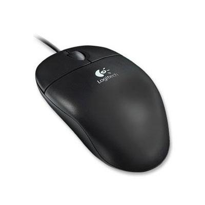 LOGITECH Mouse Logitech S96 ottico con cavo ambidestro compatibile PS2 nero